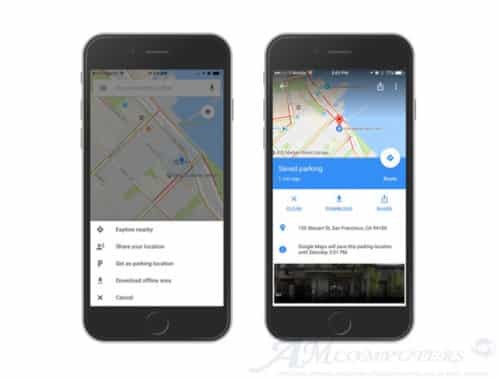 Google Maps permette di ricordare dove abbiamo parcheggiato auto