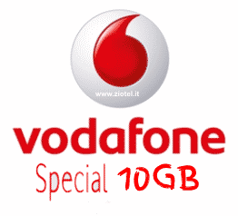 Vodafone offre 1000 minuti 1000 SMS e 10GB a 7€