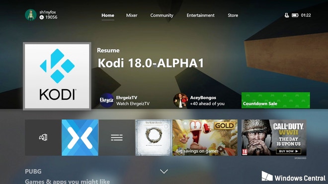 Kodi disponibile nello store di Microsoft per Xbox One