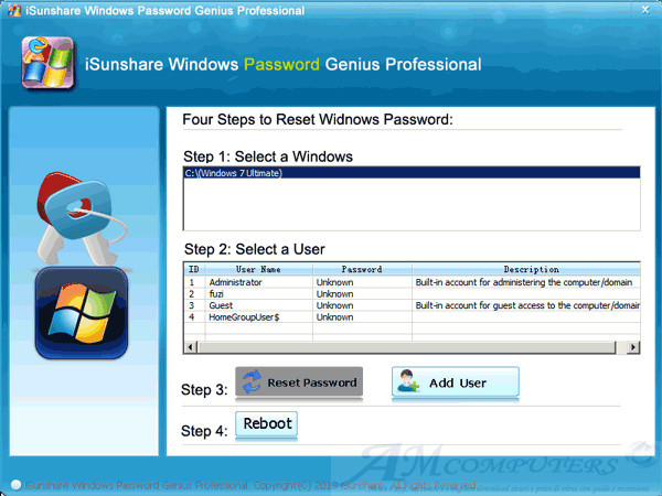 Windows Password Genius tool per recuperare le password di Windows