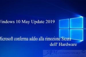 Microsoft conferma addio alla rimozione Sicura