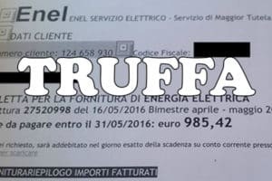 Truffa Fatture Enel: attenzione false bollette non saldate