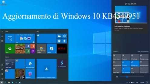 Aggiornamento cumulativo di Windows 10 Aprile 2020 