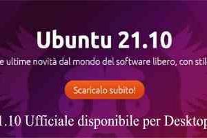 Ubuntu 21.10 Ufficiale disponibile per Desktop e Server