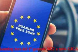 Roaming zero del 1° gennaio 2022 a tutto GIGA