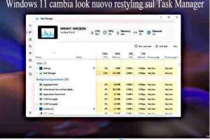 Windows 11 cambia look nuovo restyling sul Task Manager