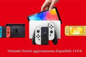 Nintendo Switch aggiornamento disponibile 14.0.0