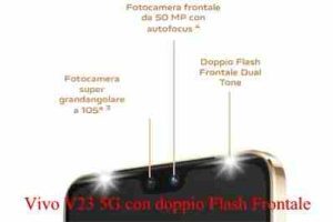 Vivo V23 5G con doppio Flash Frontale Caratteristiche e Prezzo