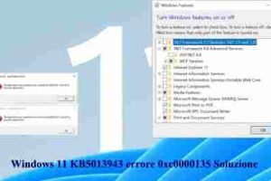 Windows 11 KB5013943 errore 0xc0000135