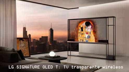 LG SIGNATURE OLED T: televisore trasparente wireless