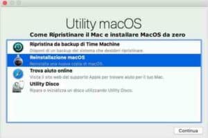Come Ripristinare il Mac e installare MacOS da zero