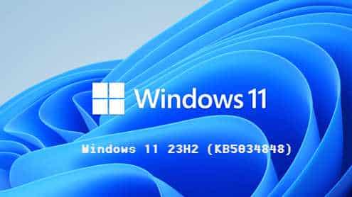 Windows 11 Version 23H2 per x64 (KB5034848)